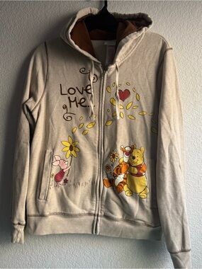 Winnie the Pooh Love Me Love Me Not Hoodie sweatshirt Pooh Eeyore Piglet Tigger